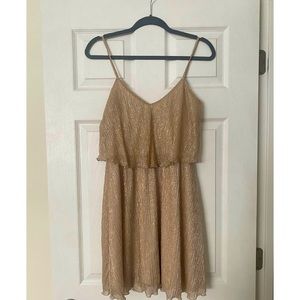 GUESS gold mini dress